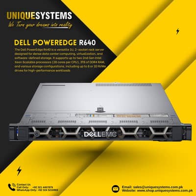 Dell PowerEdge R640 Dual Processor Server – Ready to Deploy