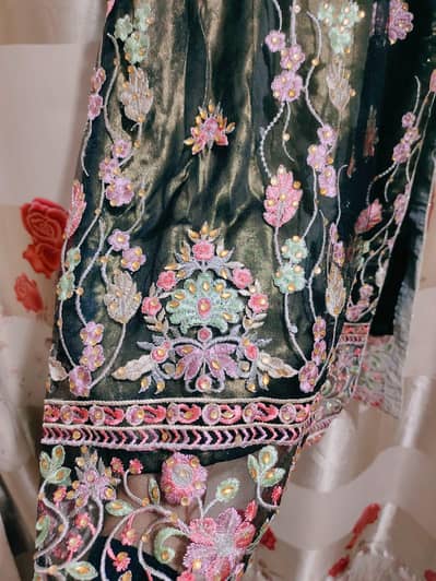 only 2 times used  silk embroidery suit