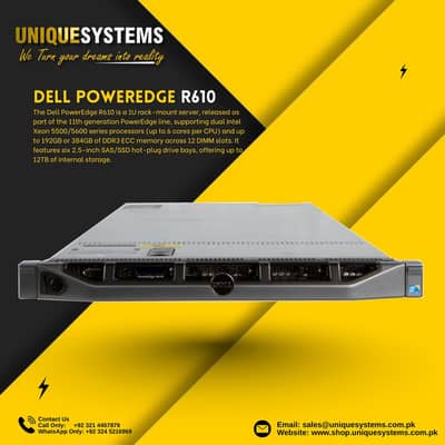 Dell PowerEdge R610 Enterprise Server – Excellent Condition