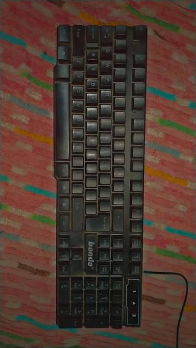 A semi mechanical keyboard very good condition very good sound