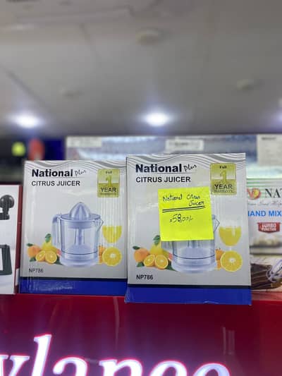 Juicer National Plus Citrus Juicer NP786 1 Year Warranty Box Pack