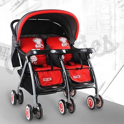 Twin baby pram | Double Stroller | Foldable Stroller | Pushing walkers