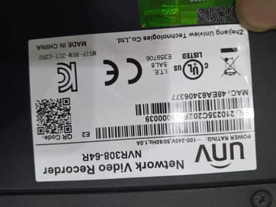 NEW NVR WITH 64 PORTS ( A PLUS CONDITION)