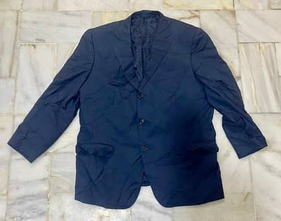 Men’s Navy Insulated Blazer Coat