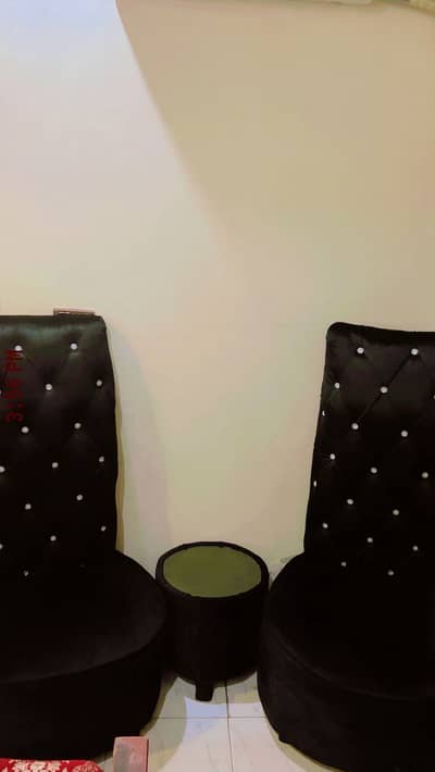 Bedroom or Lounge signal sofa seater (2pcs with table)