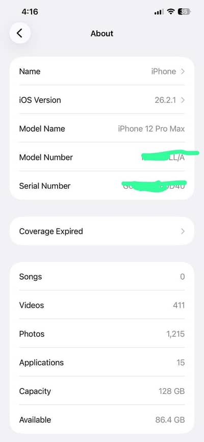 iPhone 12 pro max 128gb non pta
