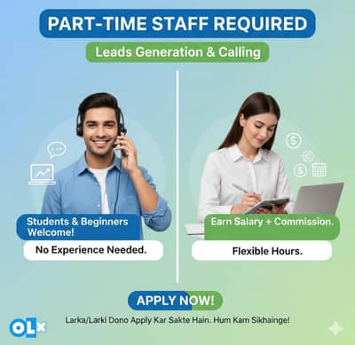 Part-Time Staff Required (Leads Generation & Calling)
