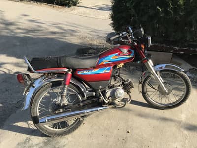 Zxmco 70 retorted with honda cd70 all part urgent for sale