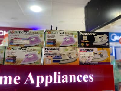 National ND-306 Steam Iron Dry Spray New Available