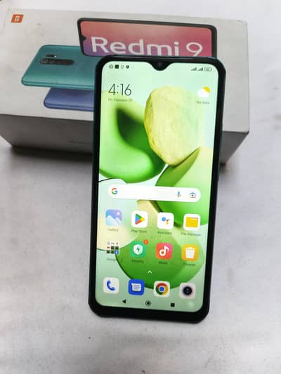 Redmi 9 4+1/64 gb dual sim pta official approved