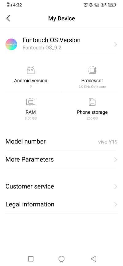 Vivo Y19 mobile for sell
