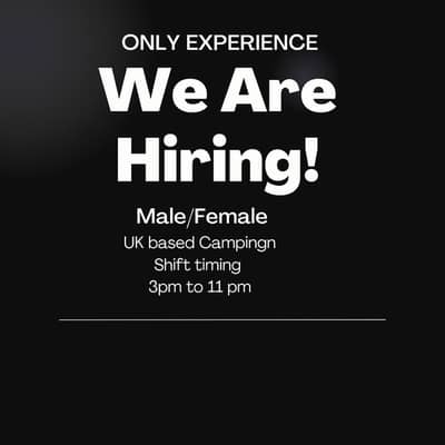 call center Male female required only experience person