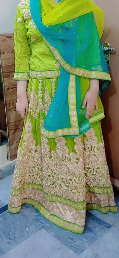 fancy embroidered lehnga