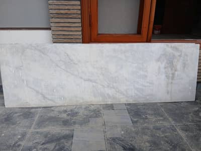 2 white marble 6ft slab for sale