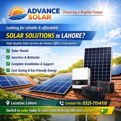 Solar inverters, solar panels, solar installation