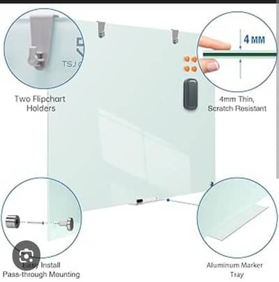 Magentate 8mm Glass Whiteboard