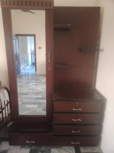 wooden Dressing with Mirror