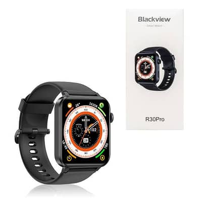 Blackview r30 pro smart watch, with box and both straps
