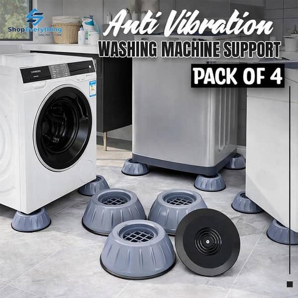 Pack of 4 Anti Vibration Washing Machine Feet Pads