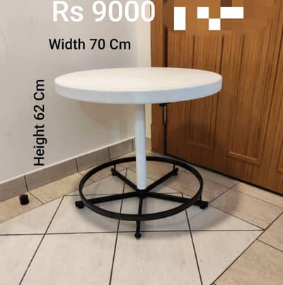 table and curtain and vacuum cleaner