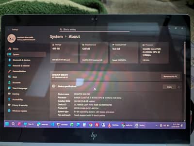 HP ELITEBOOK CORE i5 8 Gen 16gb RAM 256gb SSD TOUCH SCREEN 13.1