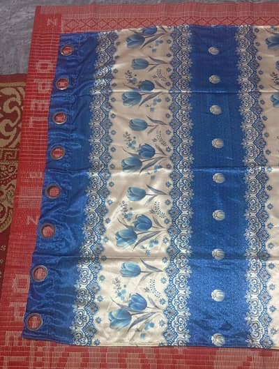 3 silk curtains