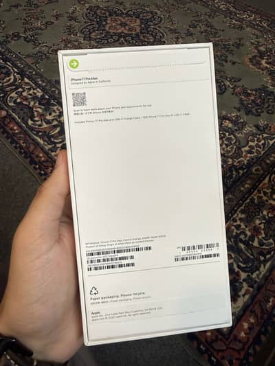 Apple iphone 17promax PTA approved. hk model