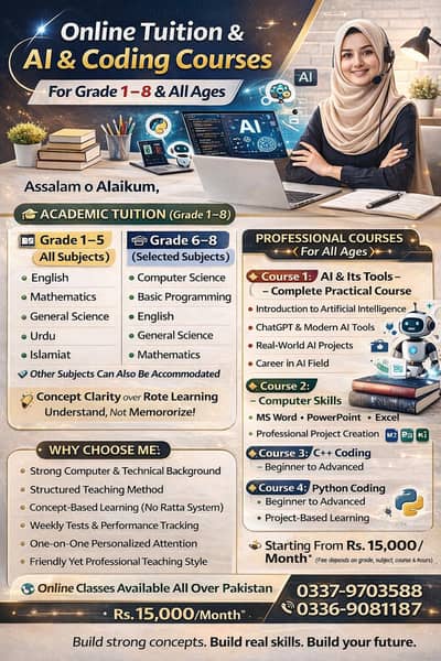 Online Tutor | AI, Coding and tutor