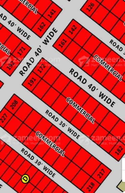 400 sq yards (200 front 200 backside ) commerical plot on 40 ft road