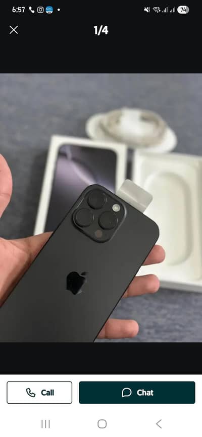 16 pro max 256gb complete box factory unlock 100% health