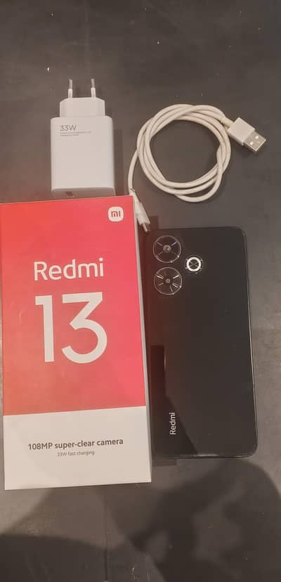 Redmi 13  black Ram 8+4gb ROM 128gb