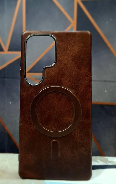 s25 ultra used cover condition 10/9 leather cover dark brown