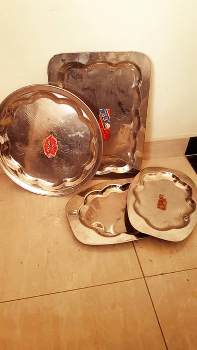 stainless steel trays and dishes