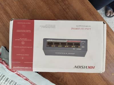 hikvision poe switch 4port