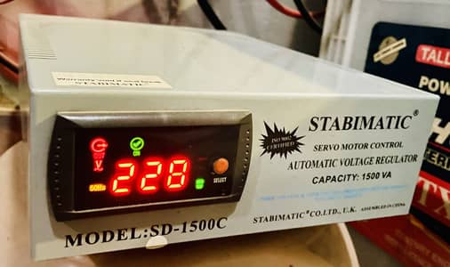 Stabimatic Stabilizer 1.5kva Servo Motor