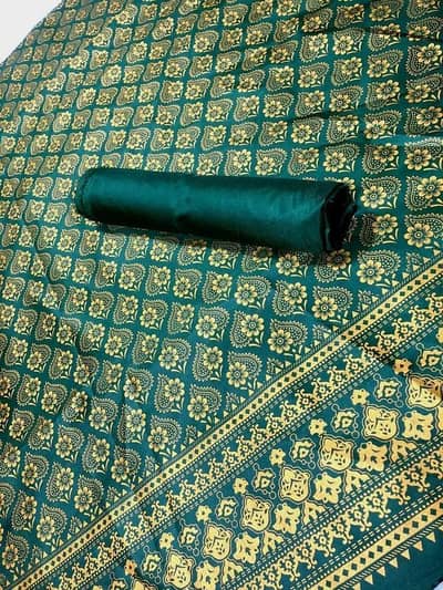 2 piece's women unstitched printed suit