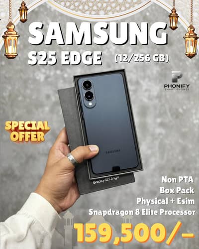 Samsung S25 Edge 12/256gb Non PTA Special Offer