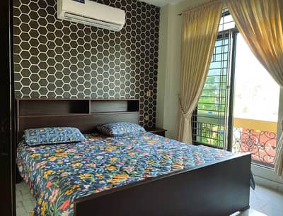 Double Bedrooms Fully Furnished Families Apartment Available for Rent in Citi Housing Society Gujranwala.