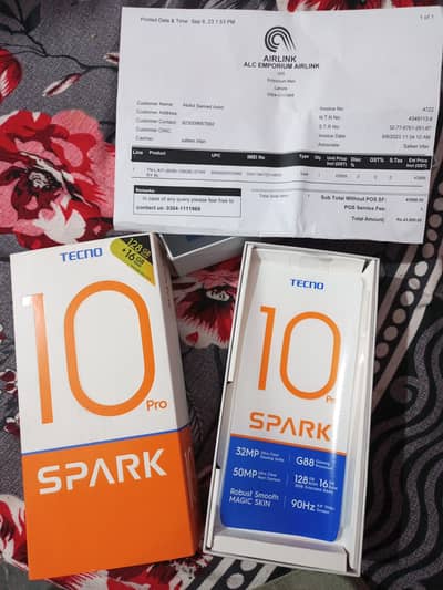 Tecno Spark 10pro in Good Condtion With Box