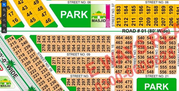 1 Kanal Corner Plot on 80 Feet Road