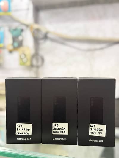 SAMSUNG GALAXY S23 8-128 GB NON PTA BOX PACK NON ACTIVE BLACK