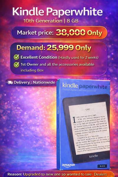kindle paper white 10th Generation | 8GB | Black