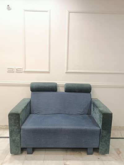 Modern 2-Seater Sofa Set – Excellent Condition, Slightly Used
