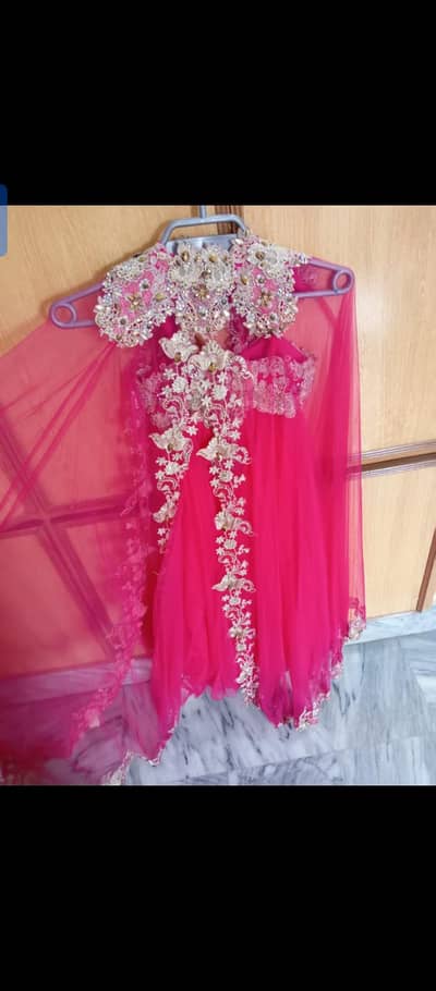 bridal red ready to wear brought from dubai  with heavy Kam