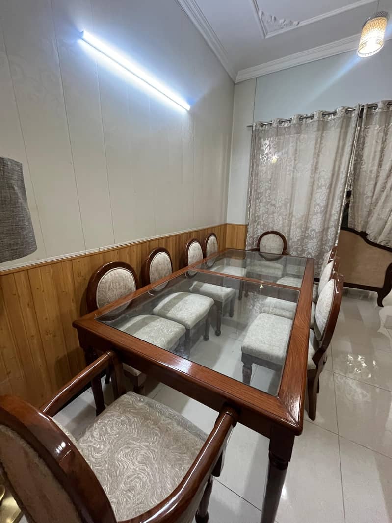Dining table with chairs. 5