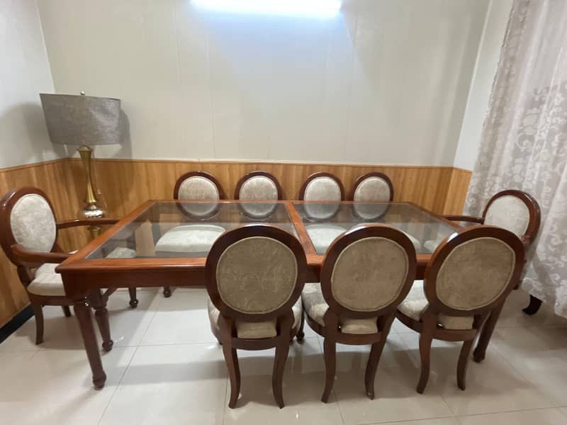 Dining table with chairs. 6