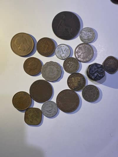 Antique Coins 50 Years Old + Notes Avliable Different Country