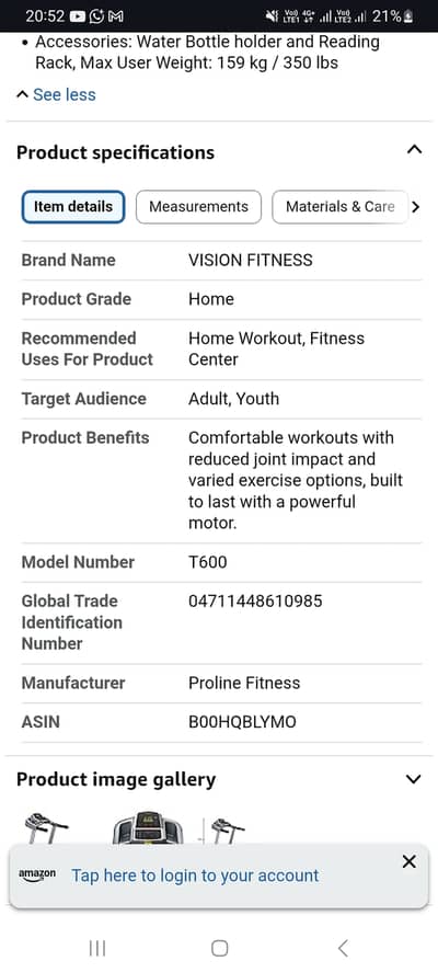 E Vision Fitness T60 Treadmill