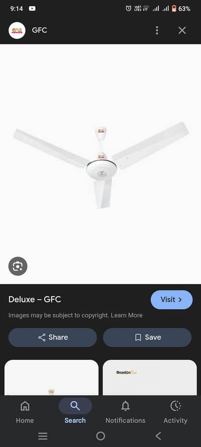 g f c fan for sale