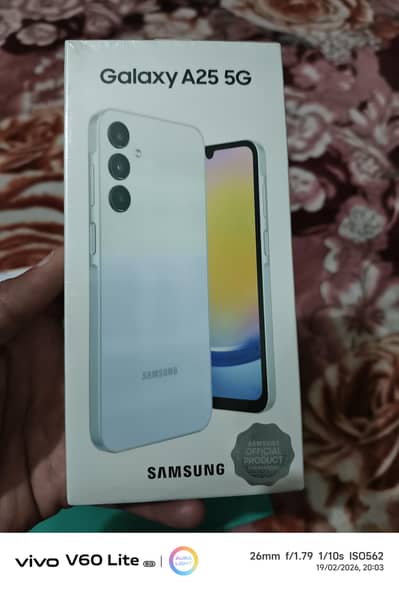 Samsung A25 just box open